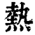 热(印刷字体·清·康熙字典)