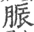 脤(印刷字体·宋·广韵)