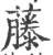 藤(印刷字体·宋·广韵)