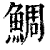 鲷(印刷字体·清·康熙字典)