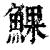 𩸄(印刷字体·清·康熙字典)