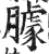 臄(印刷字体·明·洪武正韵)