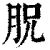 𣍦(印刷字体·清·康熙字典)