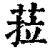 菈(印刷字体·清·康熙字典)