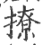 撩(印刷字体·宋·广韵)